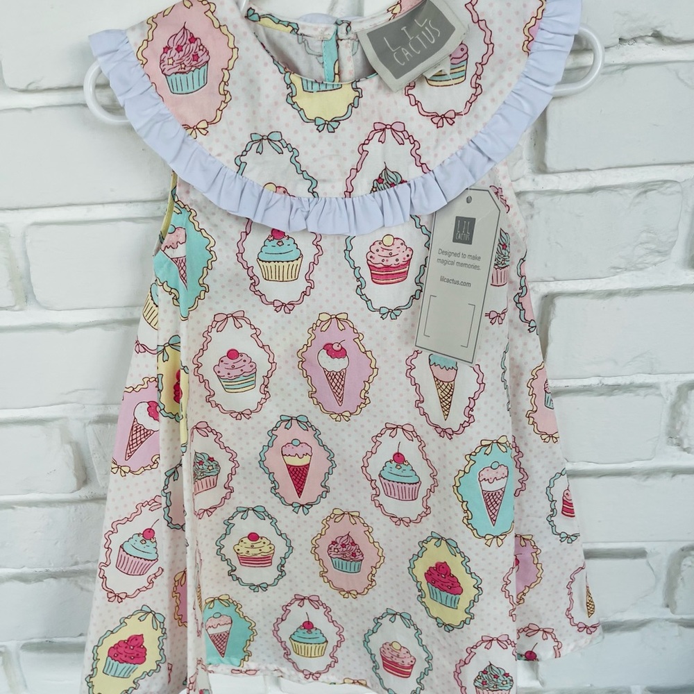 Lil Cactus Icecream Dress, size 2T. NWT